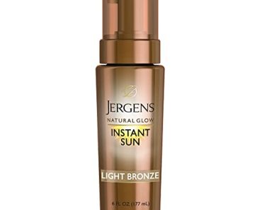 Jergens Natural Glow Instant Sun Body Mousse, Self Tanner fo…