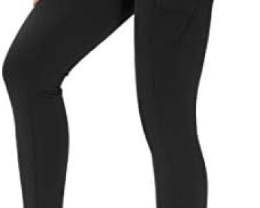 THE GYM PEOPLE Thick High Waist Yoga Pants with Pockets, Tum…