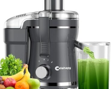Juicer Machine, 500W Centrifugal Juicer Extractor with 3 Spe…