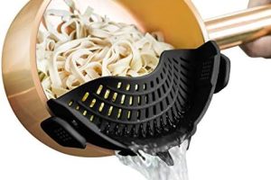 AUOON Clip On Strainer Silicone for All Pots and Pans, Pasta…