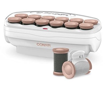 Conair Ceramic 1 1/2-inch Hot Rollers, Super Clips Included,…