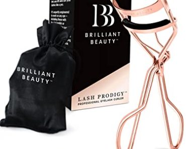 Brilliant Beauty Eyelash Curler with Satin Bag & Refill Pads…