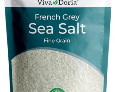 Viva Doria Sel Gris French Light Grey Sea Salt, 1.5 lb (24 o…