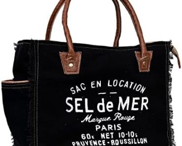 CLA Bags Sel De Mer Upcycled Canvas Hand Bag Upcycled Canvas…